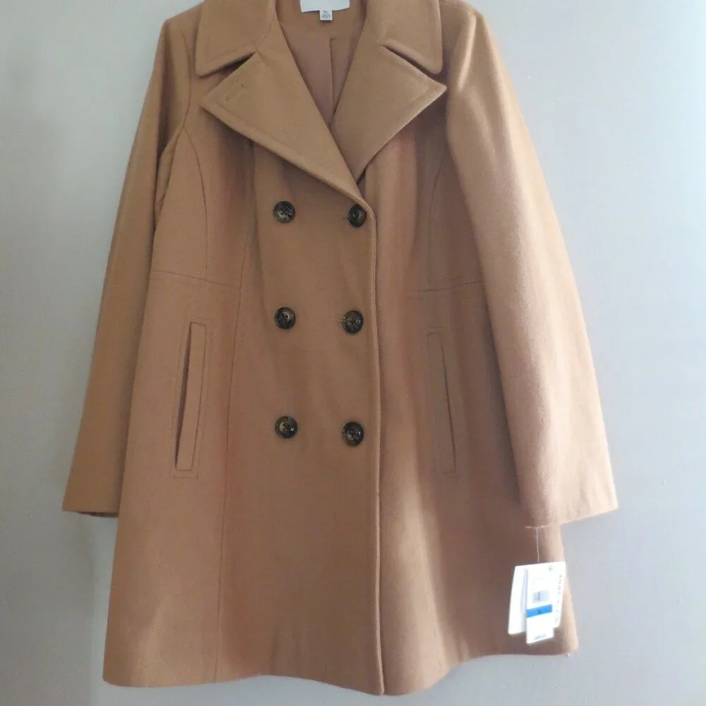 Anne Klein Double-Breasted Peacoat - Picture 4 of 10